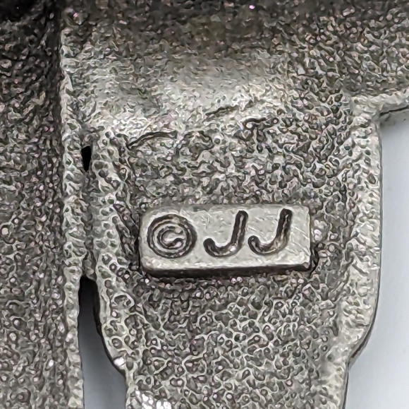 Collectible Vintage JJ Jonette Adam And Eve Brooch Pin - Picture 6 of 8